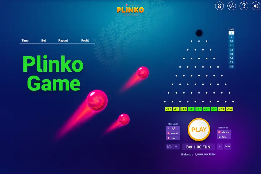 Plinko game